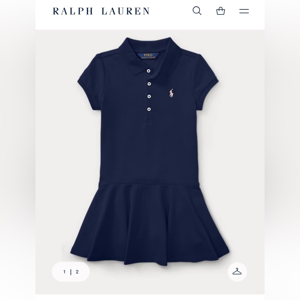 Polo by Ralph Lauren Classic Navy Polo Shirt - 4T